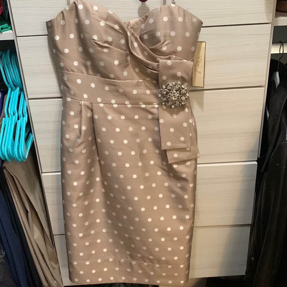 Eliza J polka dot dress